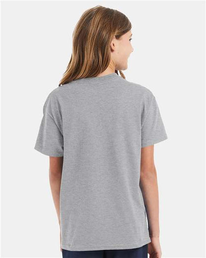 Hanes Authentic Youth T-Shirt 5450 Light Steel