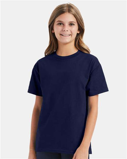 Custom Embroidered  Hanes Authentic Youth T-Shirt 5450 Navy