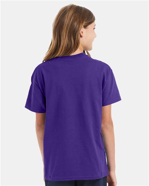 Hanes Authentic Youth T-Shirt 5450 Purple