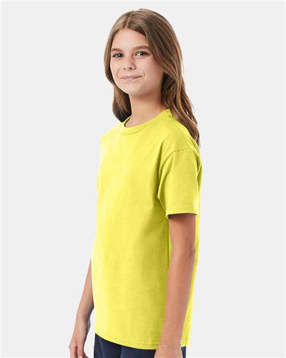 Hanes Authentic Youth T-Shirt 5450 Yellow