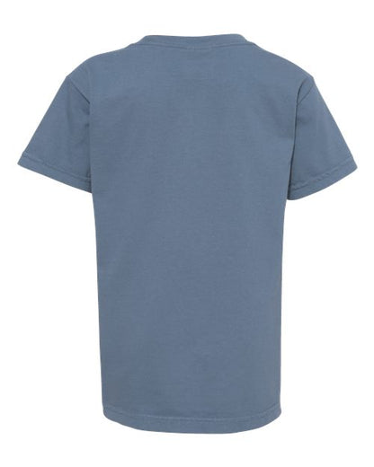 Comfort Colors Garment-Dyed Youth Heavyweight T-Shirt 9018 Blossom Custom Embroidered Business Logo