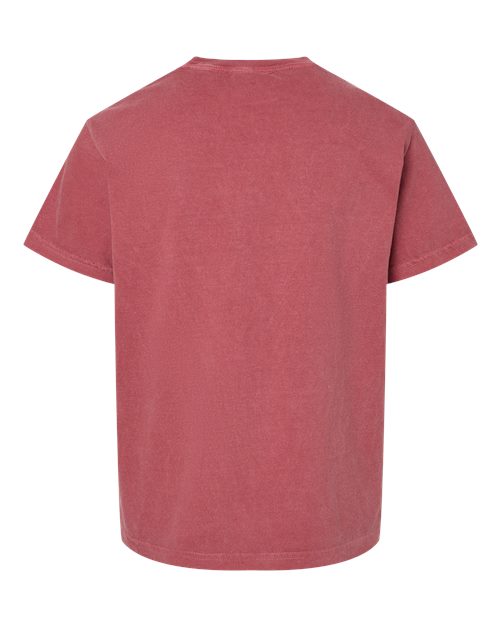 Comfort Colors Garment-Dyed Youth Heavyweight T-Shirt 9018 China Blue Custom Embroidered Business Logo