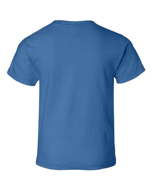 Comfort Colors Garment-Dyed Youth Heavyweight T-Shirt 9018 Royal Caribe Custom Embroidered Business Logo