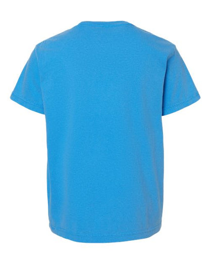 Comfort Colors Garment-Dyed Youth Heavyweight T-Shirt 9018 Pepper Custom Embroidered Business Logo