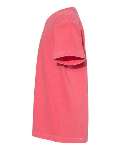 Comfort Colors Garment-Dyed Youth Heavyweight T-Shirt 9018 Watermelon Custom Embroidered Business Logo