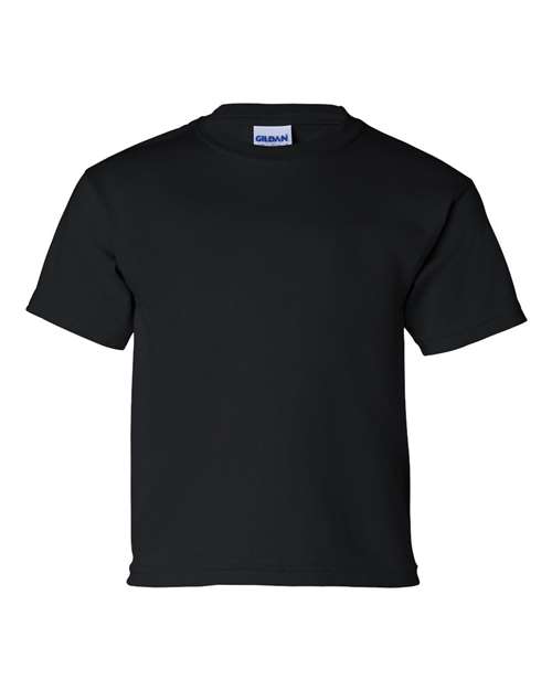 Gildan Ultra Cotton® Youth T-Shirt 2000B Black Custom Embroidered Business Logo
