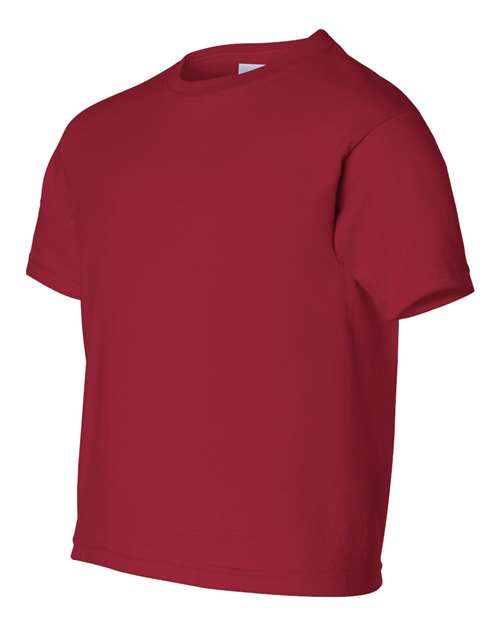 Gildan Ultra Cotton® Youth T-Shirt 2000B Cardinal Red Custom Embroidered Business Logo