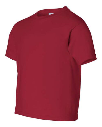 Gildan Ultra Cotton® Youth T-Shirt 2000B Cardinal Red Custom Embroidered Business Logo