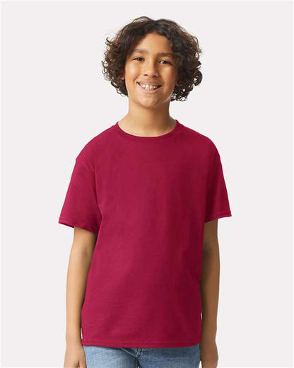 Custom Embroidered  Gildan Ultra Cotton® Youth T-Shirt 2000B Cardinal Red