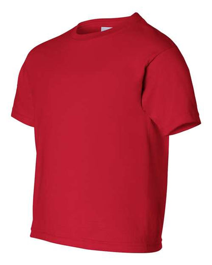 Gildan Ultra Cotton® Youth T-Shirt 2000B Cherry Red Custom Embroidered Business Logo