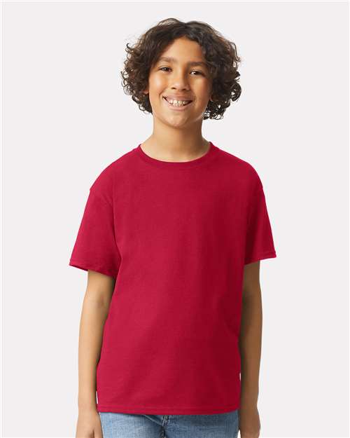 Custom Embroidered  Gildan Ultra Cotton® Youth T-Shirt 2000B Cherry Red