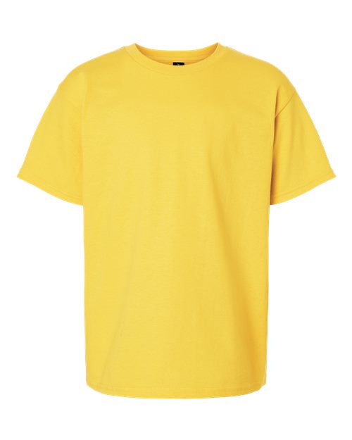 Gildan Ultra Cotton® Youth T-Shirt 2000B Cherry Red Custom Embroidered Business Logo