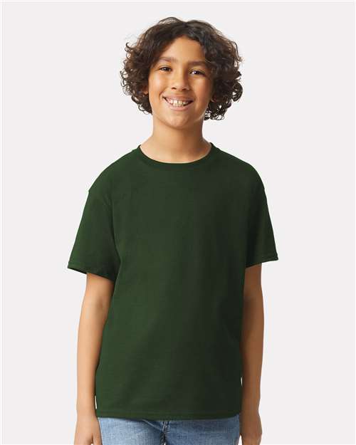 Custom Embroidered  Gildan Ultra Cotton® Youth T-Shirt 2000B Forest Green