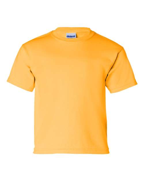 Gildan Ultra Cotton® Youth T-Shirt 2000B Gold Custom Embroidered Business Logo