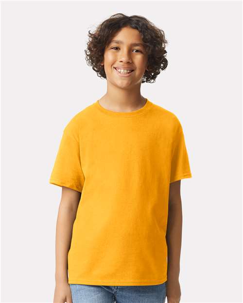 Custom Embroidered  Gildan Ultra Cotton® Youth T-Shirt 2000B Gold