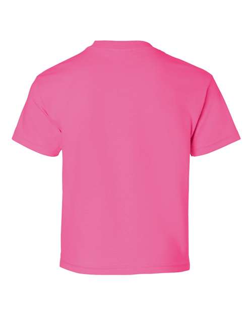 Gildan Ultra Cotton® Youth T-Shirt 2000B Heliconia Custom Embroidered Business Logo
