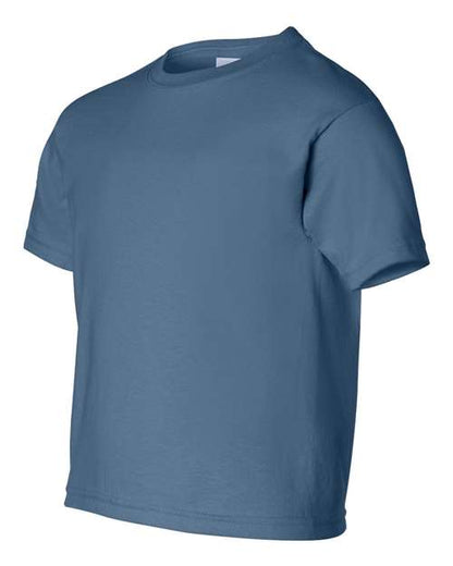 Gildan Ultra Cotton® Youth T-Shirt 2000B Indigo Blue Custom Embroidered Business Logo