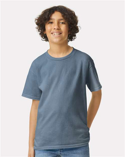 Custom Embroidered  Gildan Ultra Cotton® Youth T-Shirt 2000B Indigo Blue