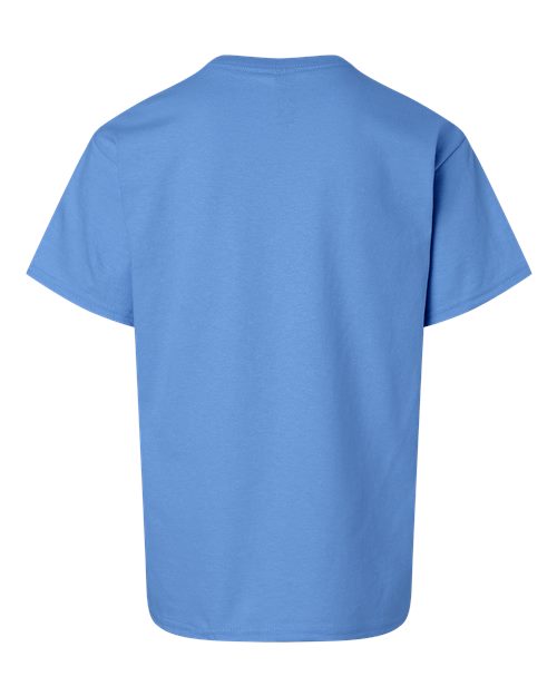 Gildan Ultra Cotton® Youth T-Shirt 2000B Indigo Blue Custom Embroidered Business Logo