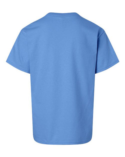 Gildan Ultra Cotton® Youth T-Shirt 2000B Indigo Blue Custom Embroidered Business Logo