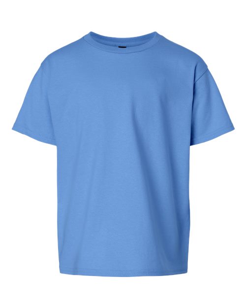 Gildan Ultra Cotton® Youth T-Shirt 2000B Indigo Blue Custom Embroidered Business Logo