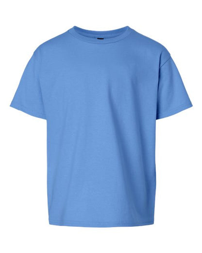 Gildan Ultra Cotton® Youth T-Shirt 2000B Indigo Blue Custom Embroidered Business Logo