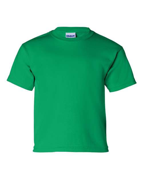 Gildan Ultra Cotton® Youth T-Shirt 2000B Irish Green Custom Embroidered Business Logo