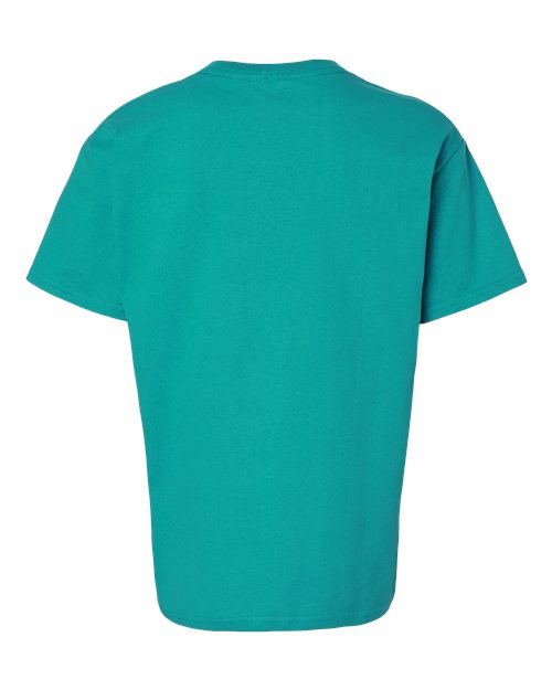 Gildan Ultra Cotton® Youth T-Shirt 2000B Irish Green Custom Embroidered Business Logo
