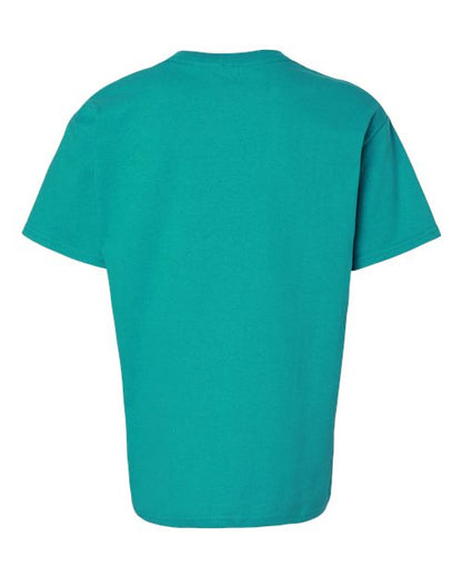 Gildan Ultra Cotton® Youth T-Shirt 2000B Irish Green Custom Embroidered Business Logo