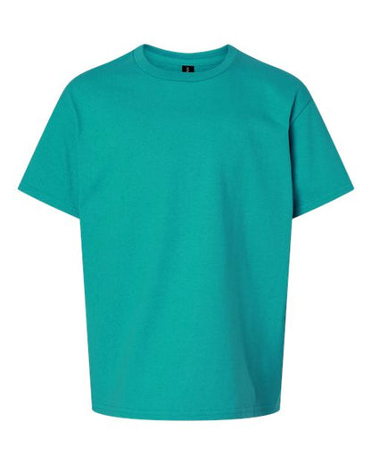 Gildan Ultra Cotton® Youth T-Shirt 2000B Irish Green Custom Embroidered Business Logo