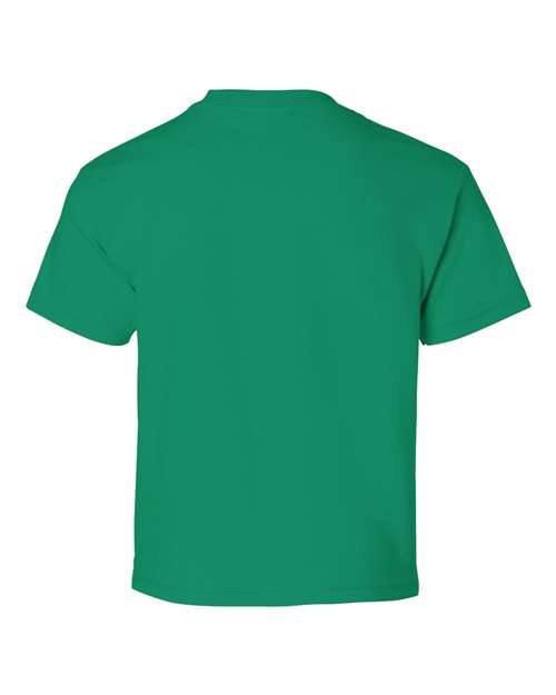 Gildan Ultra Cotton® Youth T-Shirt 2000B Kelly Green Custom Embroidered Business Logo