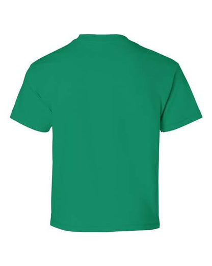 Gildan Ultra Cotton® Youth T-Shirt 2000B Kelly Green Custom Embroidered Business Logo