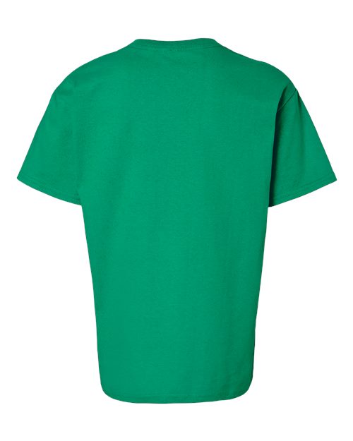 Gildan Ultra Cotton® Youth T-Shirt 2000B Jade Dome Custom Embroidered Business Logo