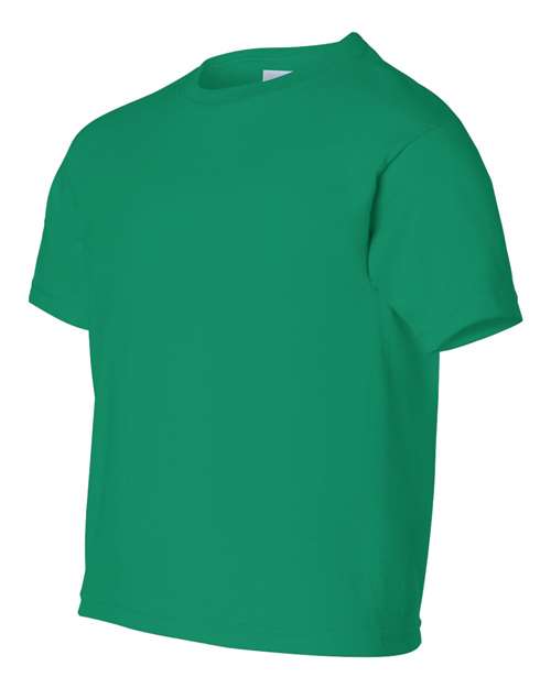 Gildan Ultra Cotton® Youth T-Shirt 2000B Kelly Green Custom Embroidered Business Logo