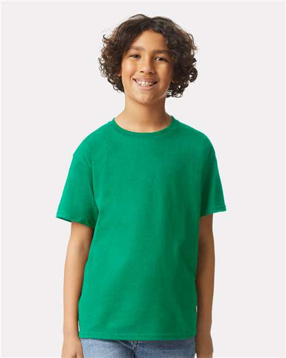Custom Embroidered  Gildan Ultra Cotton® Youth T-Shirt 2000B Kelly Green