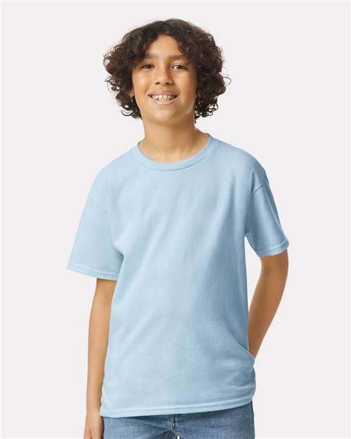 Custom Embroidered  Gildan Ultra Cotton® Youth T-Shirt 2000B Light Blue