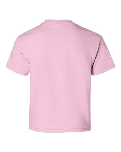 Gildan Ultra Cotton® Youth T-Shirt 2000B Light Pink Custom Embroidered Business Logo
