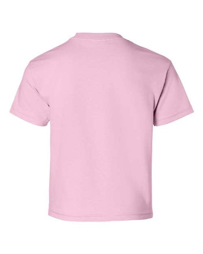 Gildan Ultra Cotton® Youth T-Shirt 2000B Light Pink Custom Embroidered Business Logo