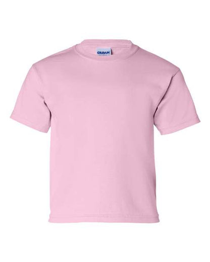 Gildan Ultra Cotton® Youth T-Shirt 2000B Light Pink Custom Embroidered Business Logo