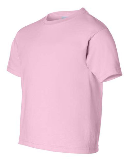 Gildan Ultra Cotton® Youth T-Shirt 2000B Light Pink Custom Embroidered Business Logo