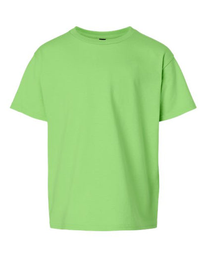 Gildan Ultra Cotton® Youth T-Shirt 2000B Light Pink Custom Embroidered Business Logo