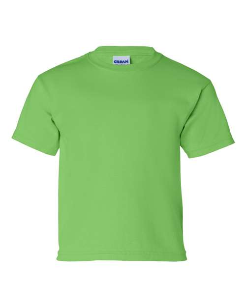 Gildan Ultra Cotton® Youth T-Shirt 2000B Lime Custom Embroidered Business Logo