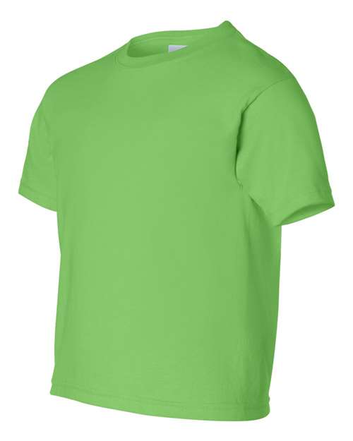 Gildan Ultra Cotton® Youth T-Shirt 2000B Lime Custom Embroidered Business Logo