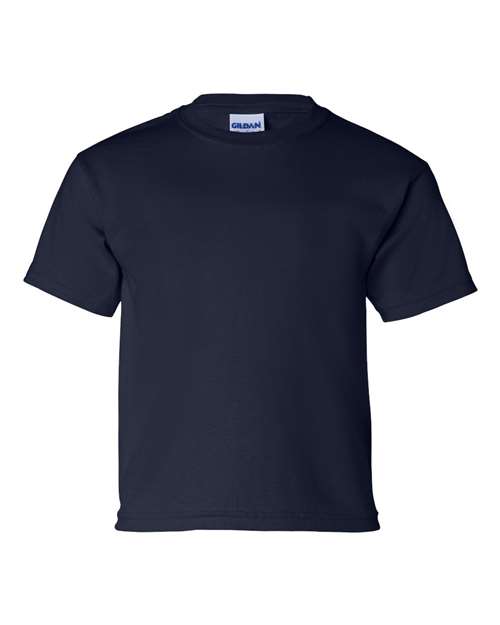 Gildan Ultra Cotton® Youth T-Shirt 2000B Navy Custom Embroidered Business Logo