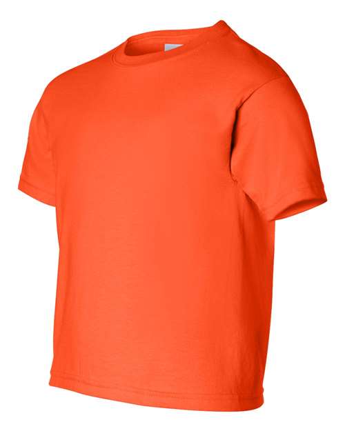 Gildan Ultra Cotton® Youth T-Shirt 2000B Orange Custom Embroidered Business Logo