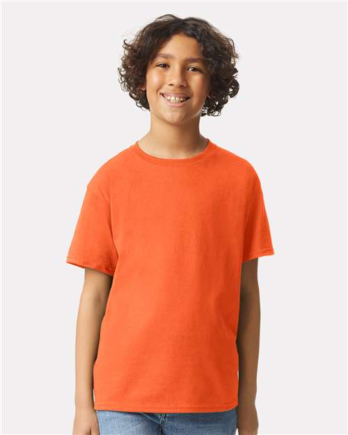 Custom Embroidered  Gildan Ultra Cotton® Youth T-Shirt 2000B Orange