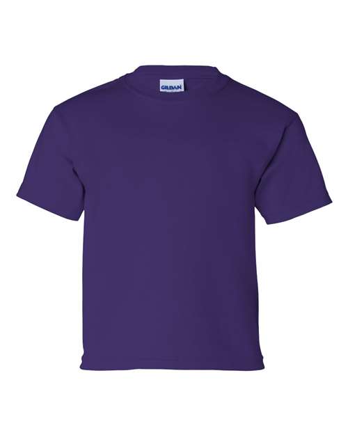 Gildan Ultra Cotton® Youth T-Shirt 2000B Purple Custom Embroidered Business Logo