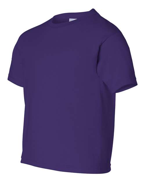 Gildan Ultra Cotton® Youth T-Shirt 2000B Purple Custom Embroidered Business Logo