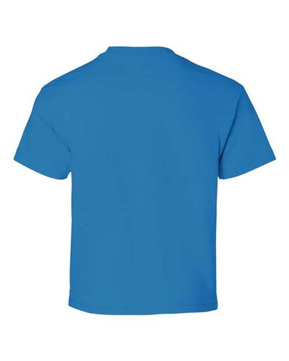 Gildan Ultra Cotton® Youth T-Shirt 2000B Sapphire Custom Embroidered Business Logo