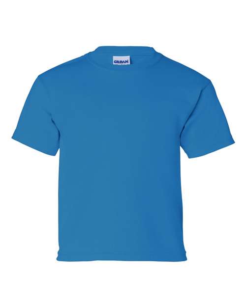 Gildan Ultra Cotton® Youth T-Shirt 2000B Sapphire Custom Embroidered Business Logo